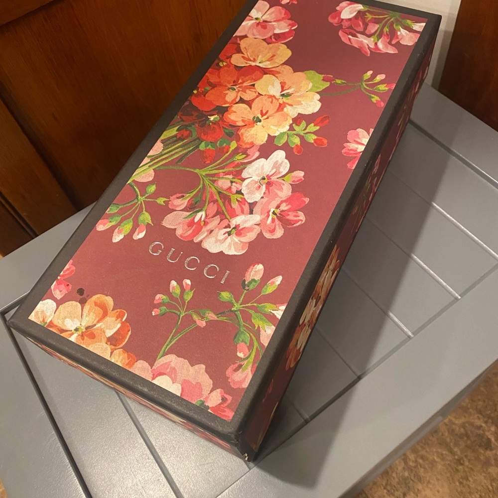 Gucci Floral Organizer Box - Red and Green